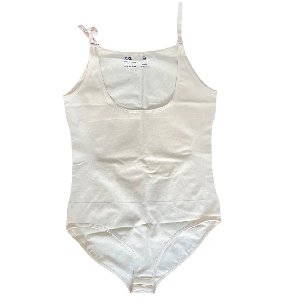 Shapermint Empetua Open Bust Bodysuit Shaper Panty Shapewear Tan Sz XXL 73003 - Picture 3 of 6